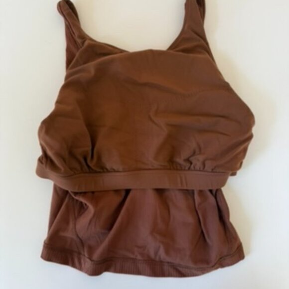 Roasted Brown Lululemon Align Ribbed High-Neck Tank Top - Picture 6 of 6